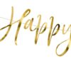 Baner na Sylwestra Happy New Year 66x18cm