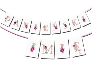 Baner Panieński  + Imię Boho Rose Gold