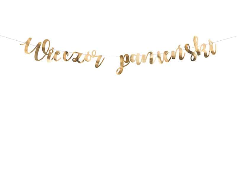 Baner Wieczór Panieński, złoty