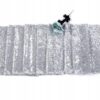 Bieżnik Cekinowy Srebrny 250 x 30cm
