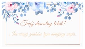 Bileciki Do Zaproszeń Ślubnych Amelia
