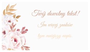 Bileciki Do Zaproszeń Ślubnych Babie Lato