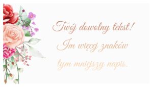 Bileciki Do Zaproszeń Ślubnych Bukiet Panny Młodej