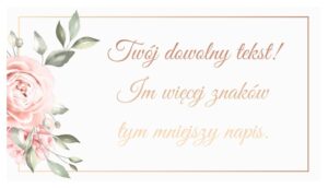 Bileciki Do Zaproszeń Ślubnych Luxury Flowers