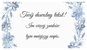 Bileciki Do Zaproszeń Ślubnych Malowane Lilie