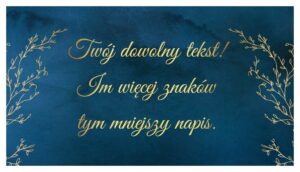 Bileciki Do Zaproszeń Ślubnych Royal Blue