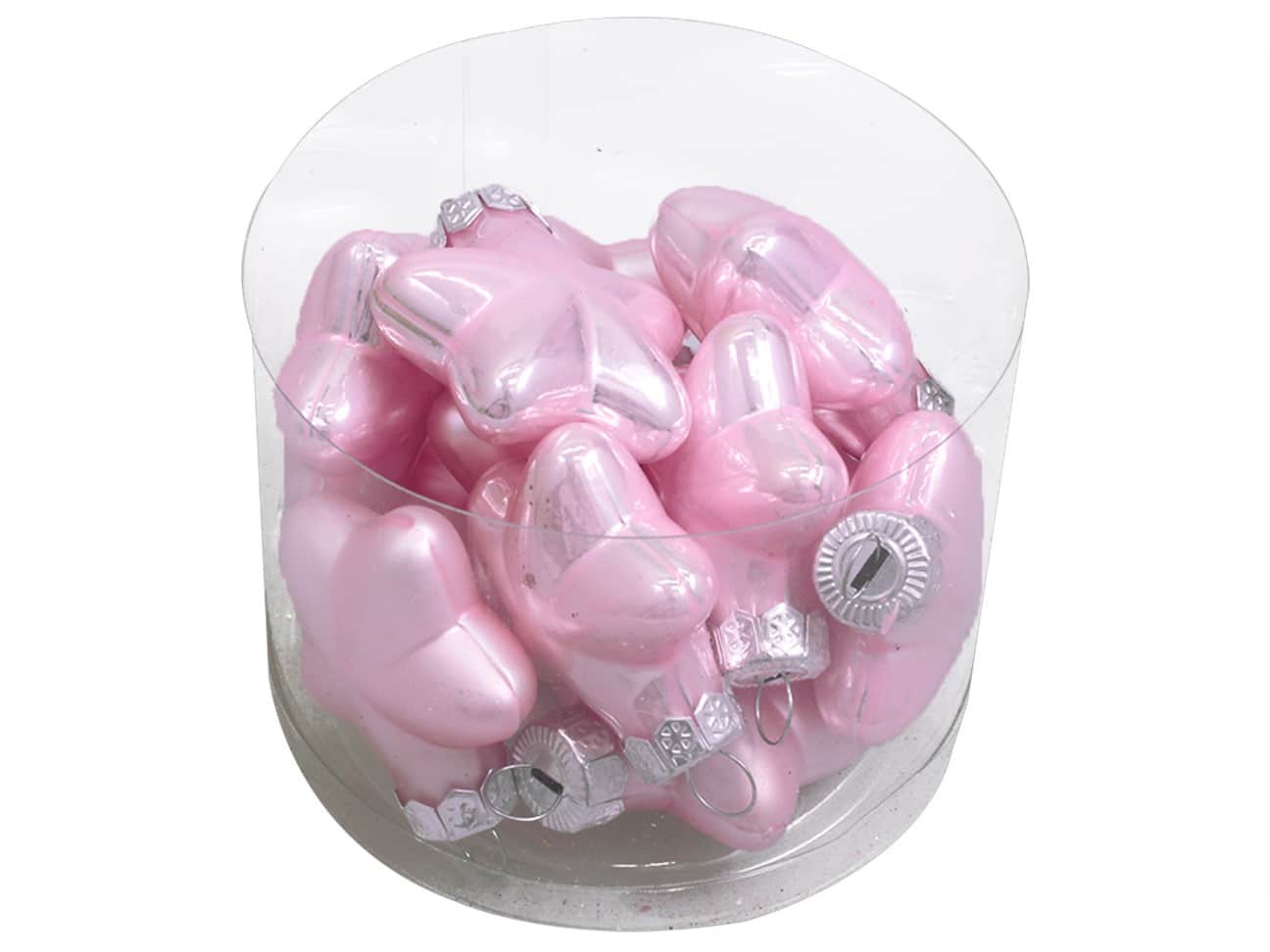 Bombki gwiazdy Jasnoróżowe