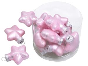Bombki gwiazdy Jasnoróżowe