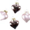 Bombki serduszka Rose Gold