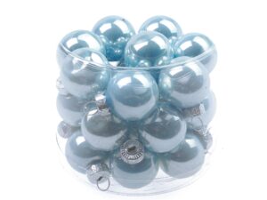 Bombki Szklane 2,5cm Błękitne