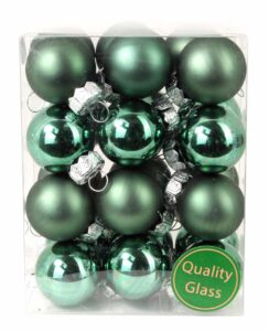 Bombki Szklane 2,5cm Butelkowa Zieleń