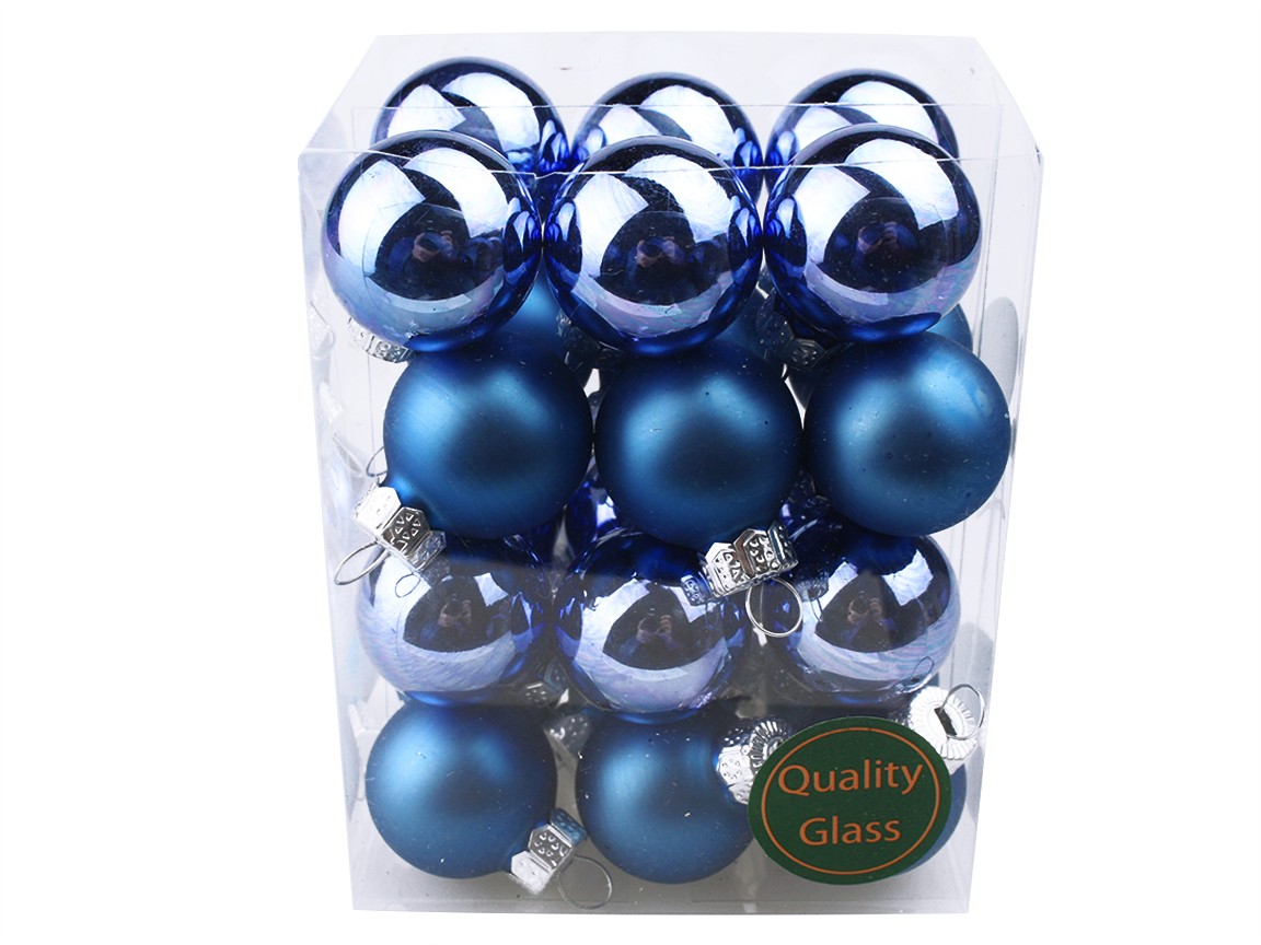Bombki Szklane 2,5cm Chabrowe