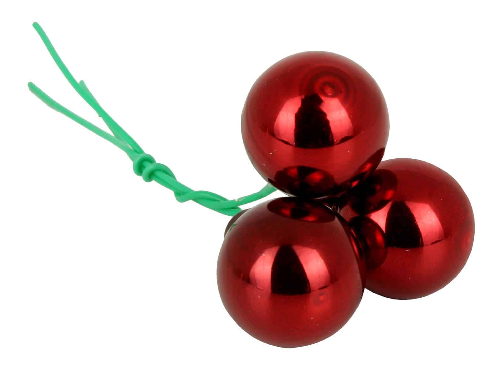 Bombki Szklane 2cm Borodowe Połysk
