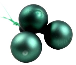 Bombki Szklane 2cm Butelkowa Zieleń Matowe