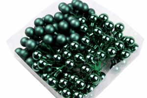 Bombki Szklane 2cm Butelkowa Zieleń Paczka 144 szt.