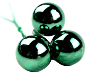 Bombki Szklane 2cm Butelkowa Zieleń Połysk