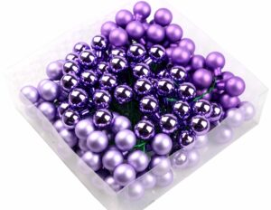 Bombki Szklane 2cm Fioletowe Paczka 144 szt.