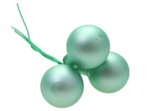 Bombki Szklane 2cm Miętowe Matowe