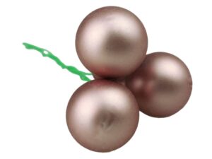 Bombki Szklane 2cm Rose Gold ciemny mat