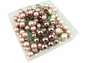 Bombki Szklane 2cm Rose Gold Paczka 144 szt.