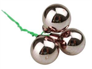 Bombki Szklane 2cm Rose Gold połysk