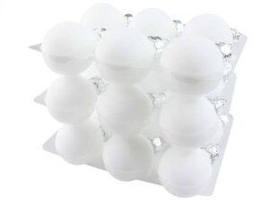 Bombki Szklane 4cm Białe Arctic White