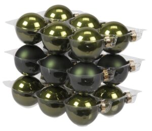 Bombki Szklane 4cm Oliwka