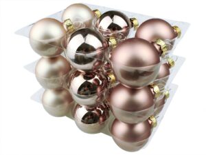 Bombki Szklane 4cm Rose Gold