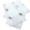 Bombki Szklane 6cm Białe Arctic White