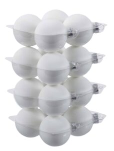 Bombki Szklane 6cm Białe Arctic White