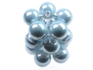 Bombki Szklane 6cm Błękitne