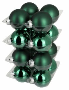Bombki Szklane 6cm Butelkowa Zieleń