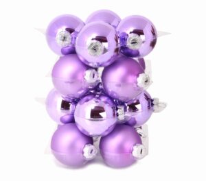 Bombki Szklane 6cm Fioletowe
