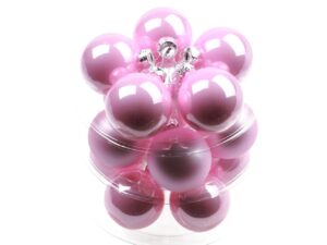 Bombki Szklane 6cm Jasnoróżowe