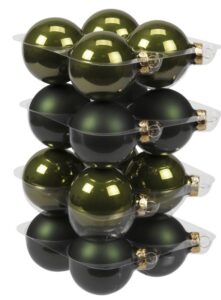 Bombki Szklane 6cm Oliwka