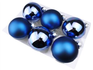 Bombki Szklane 8cm Chabrowe