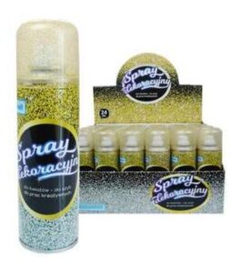 Brokat w sprayu 250ml Złoty