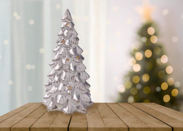 Choinka Srerbna Led 22 x 10cm