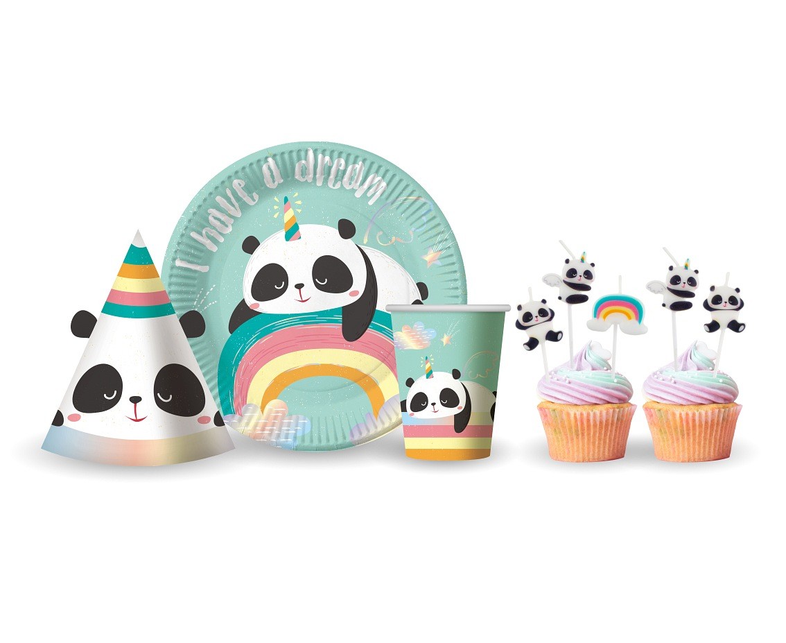 Czapeczki Papierowe Panda