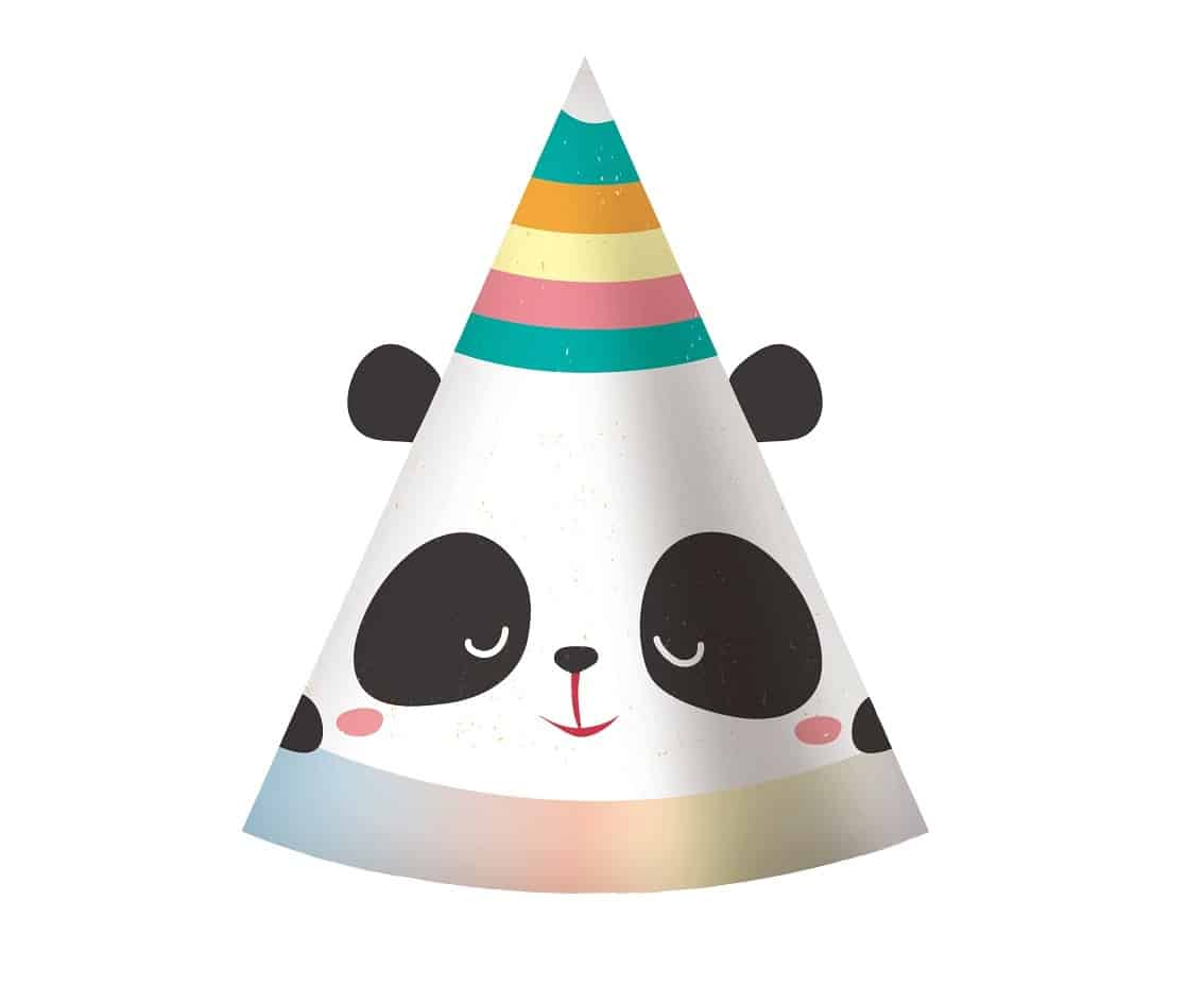 Czapeczki Papierowe Panda