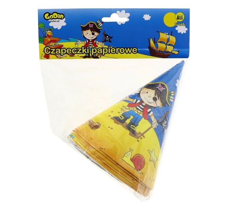 Czapeczki papierowe PIRAT