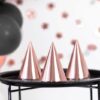 Czapeczki rose gold 6szt.