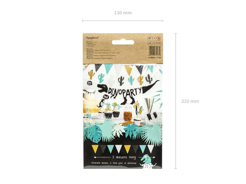 Dino Party banner Dinozaur