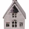 Domek Srebrny LED 12 x 8cm