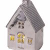 Domek Srebrny LED 12 x 8cm