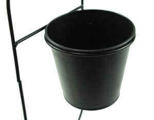 Doniczka Na Ścianę Loft Czarna