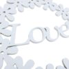 Drewniany wianek Love 25cm
