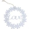 Drewniany wianek Love 35cm