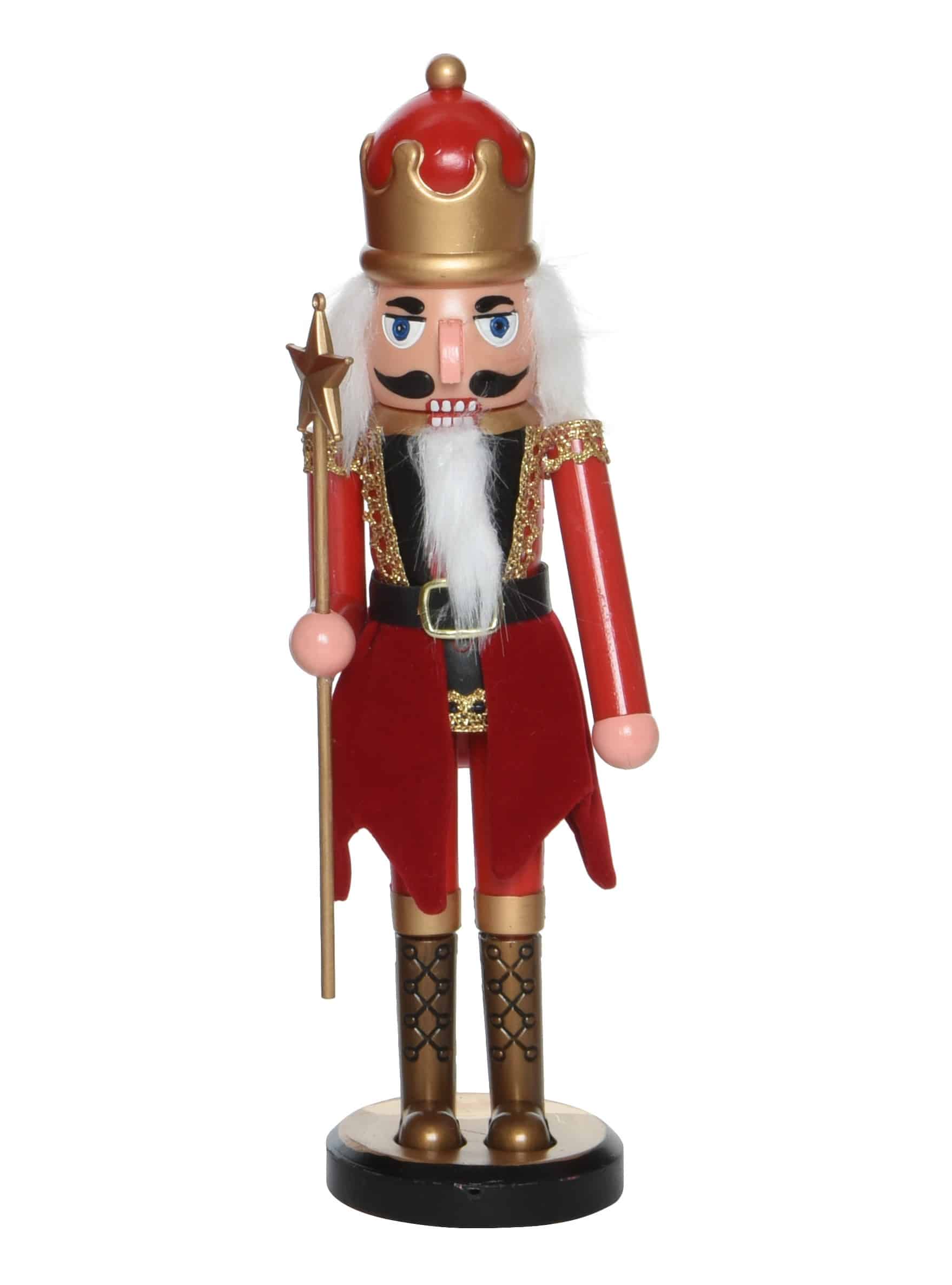 Dziadek Do Orzechów Król 30cm Czerwone Rajty