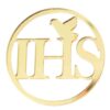 Emblemat dekoracja na tort Komunia IHS